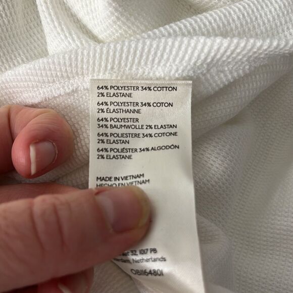 Free People Get Together Tee Long Sleeve‎ White Size Large - Picture 6 of 6